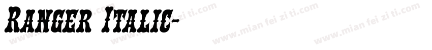 Ranger Italic字体转换